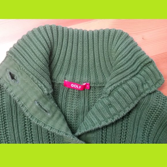Golf Green Sweater Sz M - Picture 5 of 5